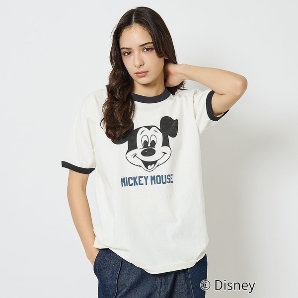 アバハウス（ABAHOUSE）/【JOHNBULL/ジョンブル】MICKEY MOUSE RINGER T/ミッ