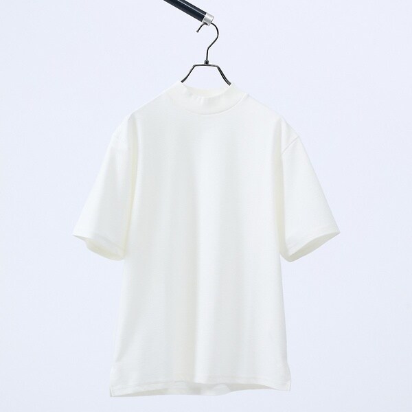 アバハウス（ABAHOUSE）/【接触冷感】モックネック Tシャツ / COVEROSS(R)_1