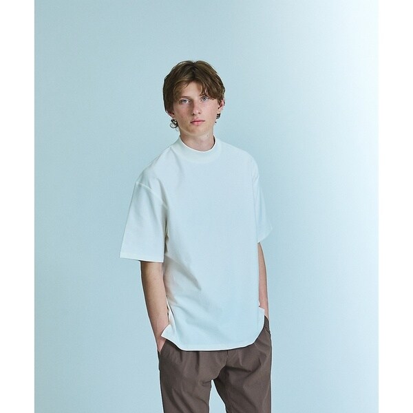 アバハウス（ABAHOUSE）/【接触冷感】モックネック Tシャツ / COVEROSS(R)_8