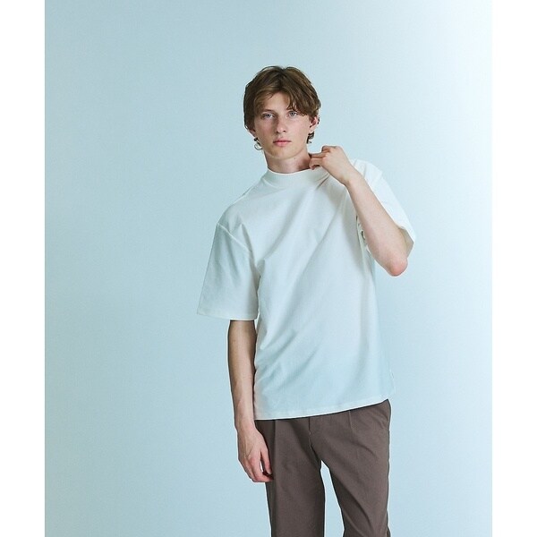 アバハウス（ABAHOUSE）/【接触冷感】モックネック Tシャツ / COVEROSS(R)_9