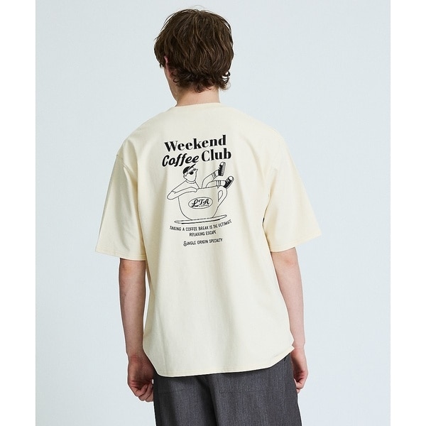 【NEW】アバハウス（ABAHOUSE）/COFFEE CLUB バックプリントTシャツ / オーバーサイズ/ LE TR