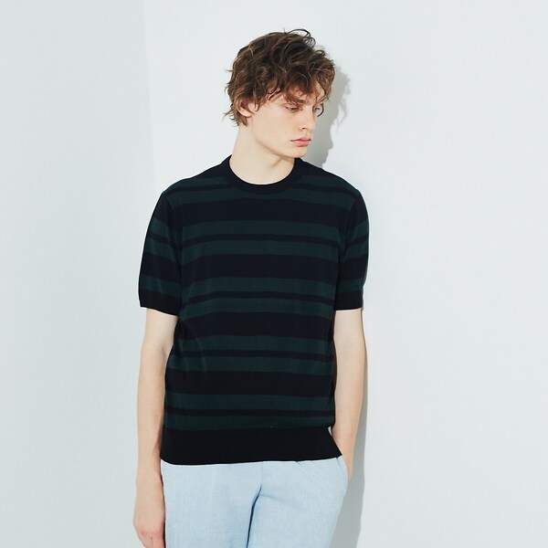 アバハウス（ABAHOUSE）/【Recency of Mine】強撚 天竺 ボーダー Tシャツの通販は 5,434円