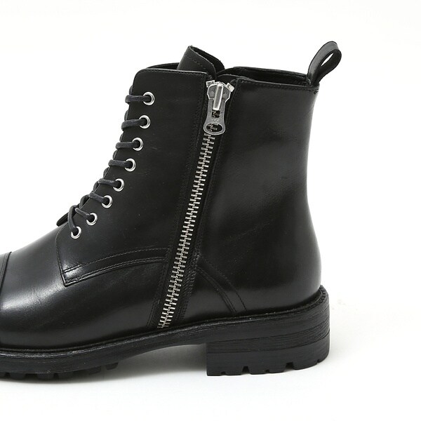 送料込！美品日本製アルフレッドバニスターサイドジップコンバットブーツ黒42 アルフレッド バニスター サイドジップブーツ メンズ 42サイズ 黒