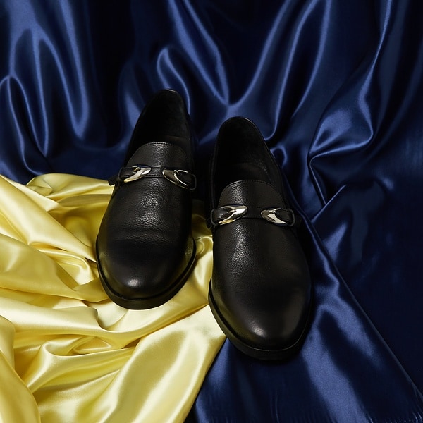 アルフレッド・バニスター（alfredoBANNISTER）/【MADE IN JAPAN】ダブル ウエスタン バックル  ローファー/スリッ