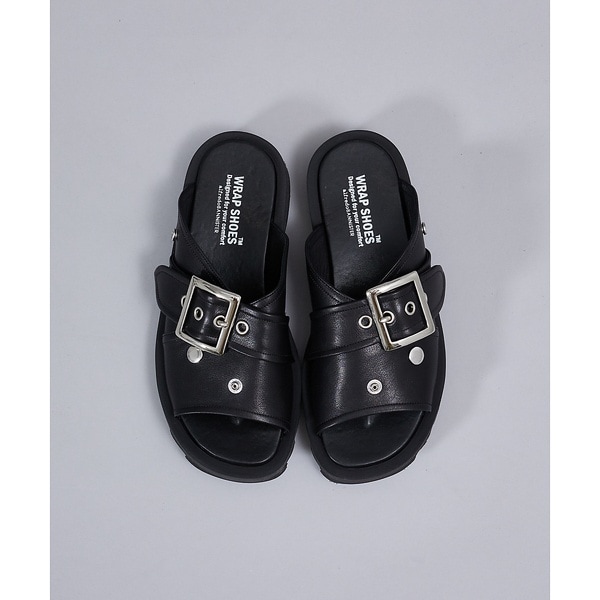 アルフレッド・バニスター（alfredoBANNISTER）/【WRAP SHOES】ライダースバックル ボリュームソール スライドサンダル_3