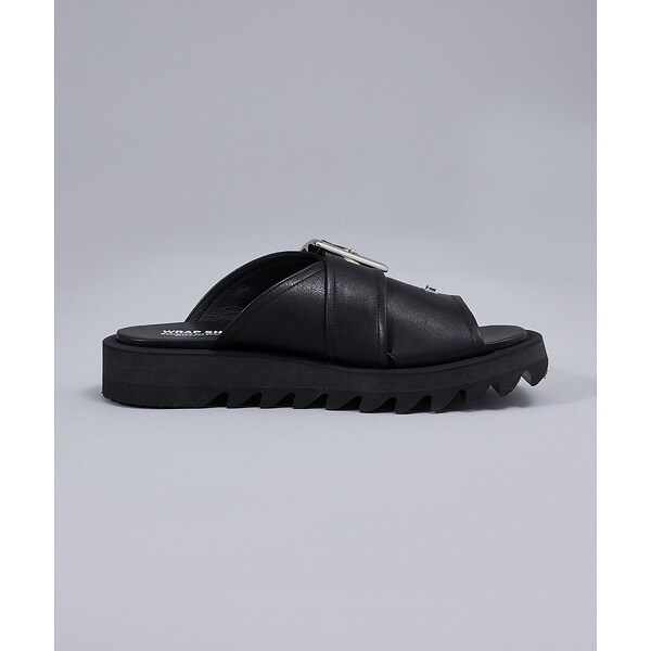 アルフレッド・バニスター（alfredoBANNISTER）/【WRAP SHOES】ライダースバックル ボリュームソール スライドサンダル_5