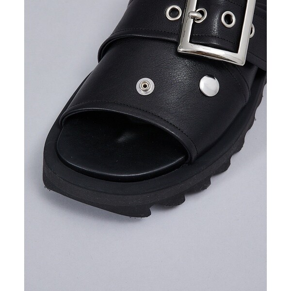 アルフレッド・バニスター（alfredoBANNISTER）/【WRAP SHOES】ライダースバックル ボリュームソール スライドサンダル_6