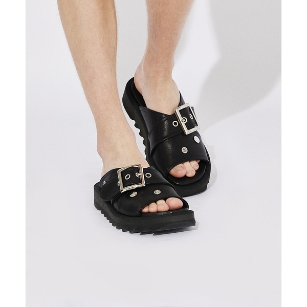 アルフレッド・バニスター（alfredoBANNISTER）/【WRAP SHOES】ライダースバックル ボリュームソール スライドサンダル_11