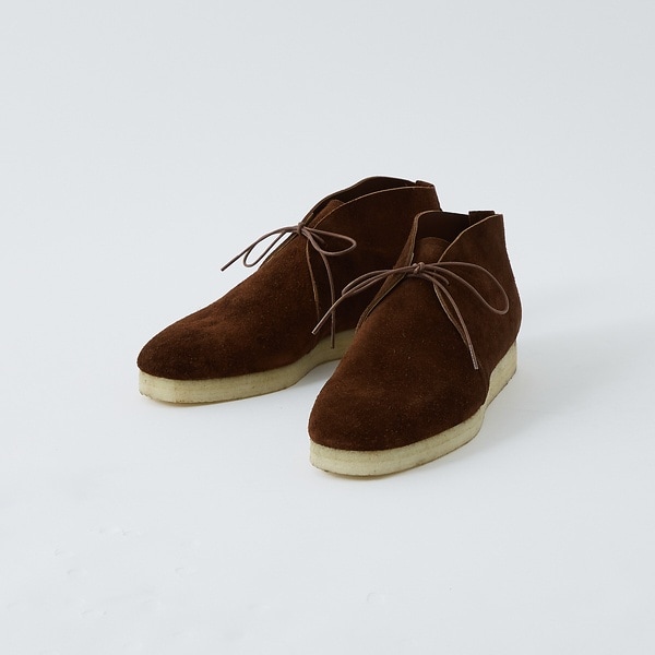 アルフレッド・バニスター（alfredoBANNISTER）/【MADE IN JAPAN】ワンアイレット クレープソール チャッカブーツ