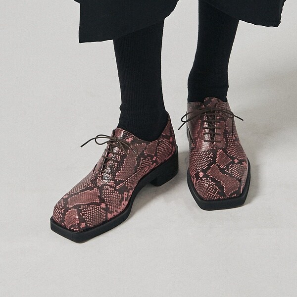 アルフレッド・バニスター（alfredoBANNISTER）/パイソン オブリーク シューズ
