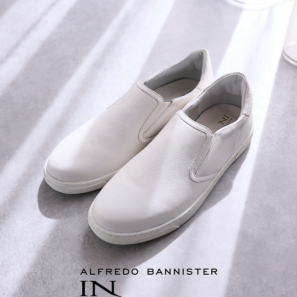 アルフレッド・バニスター（alfredoBANNISTER）/【WEB別注】究極のベーシック オールレザースリッポンスニーカー