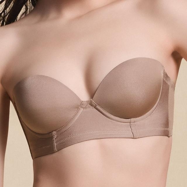 ブラデリスニューヨーク（BRADELIS NEW YORK）/【BRADELIS FIT】モールドカップストラップレスブラ 響きにくい 補正 ブラジャー_1