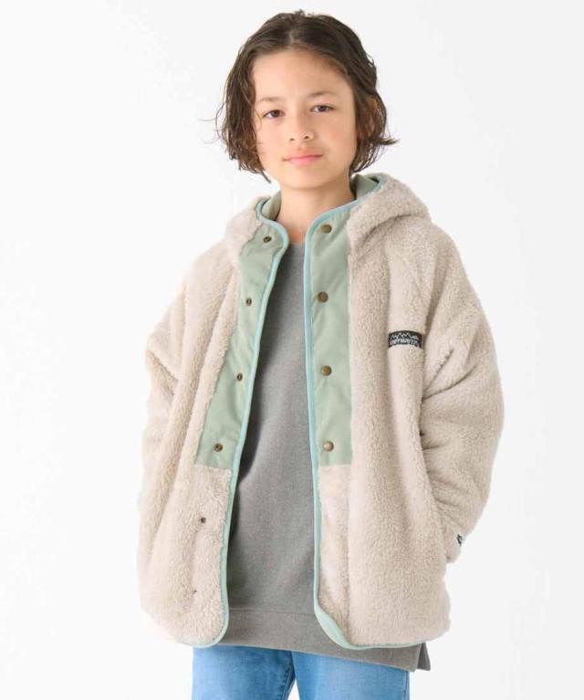 ボアアウター kriff mayer アウター ボアロング クリフ メイヤー レディース KRIFF MAYER クリフメイヤー 暖かい ボア ジャケット レディース すっきり 着痩せ 軽い シャギーボア ロング コート 裏地ストレッチメッシュ クレイジー 配色 切り替え コート 女性用 秋 冬 アウター 防寒 カジュアル パティ 限定コラボ