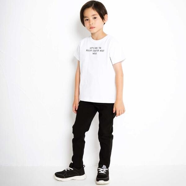 ワスク（WASK）/カラフル袖シャツ＆ロゴプリント半袖Tシャツ(100~160cm)_3