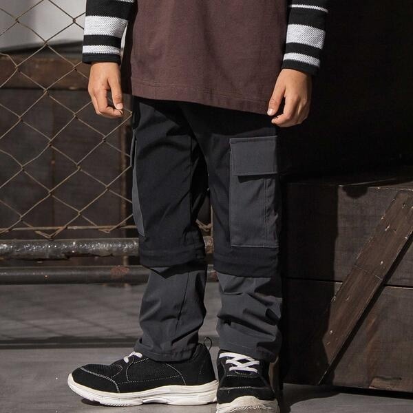 ワスク（WASK）/バイカラーコンバーチブルパンツ(110~160cm)