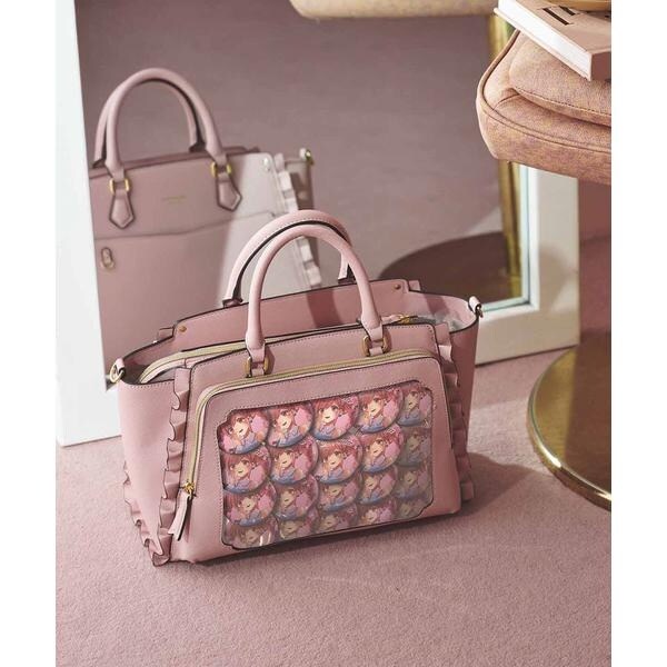 アンドシュエット（& chouette）/《推し事バッグ》クリアポケット付きトートバッグ