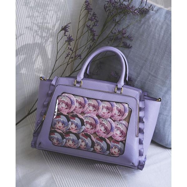 アンドシュエット（& chouette）/《推し事バッグ》クリアポケット付きトートバッグ