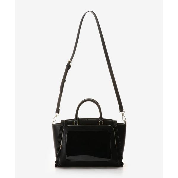 アンドシュエット（& chouette）/《推し事バッグ》クリアポケット付きトートバッグ