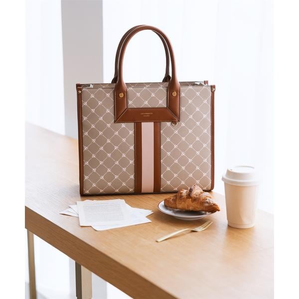 アンドシュエット（& chouette）/モノグラム　センターライントートバッグ