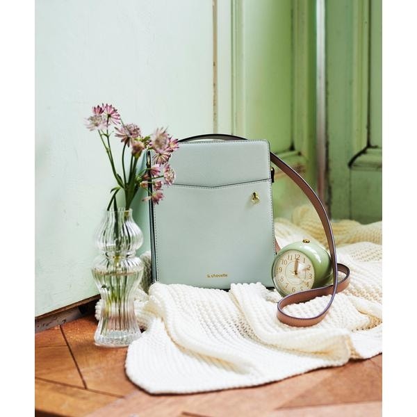 アンドシュエット（& chouette）/《推し事バッグ》クリアポケット付き縦型ショルダーバッグ