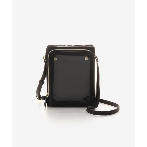 アンドシュエット（& chouette）/《推し事バッグ》クリアポケット付き縦型ショルダーバッグ