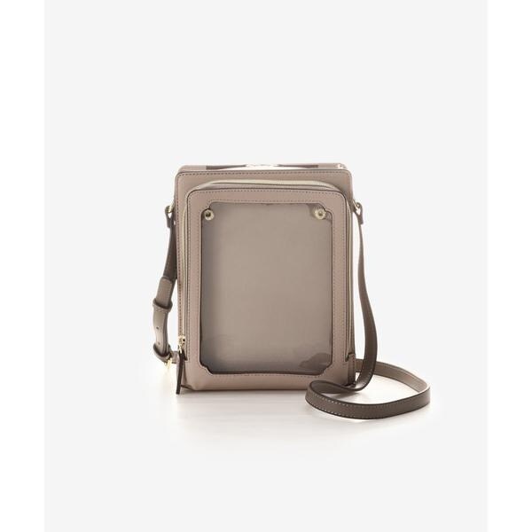 アンドシュエット（& chouette）/《推し事バッグ》クリアポケット付き縦型ショルダーバッグ