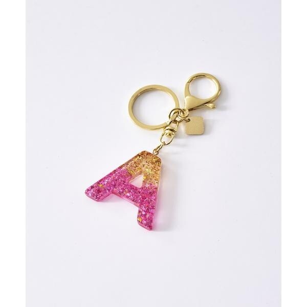 アンドシュエット & chouette フラワーイニシャルチャーム - アクセサリー