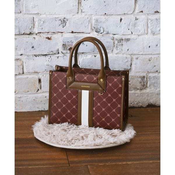 アンドシュエット（& chouette）/モノグラム　センターライントートバッグ(小)