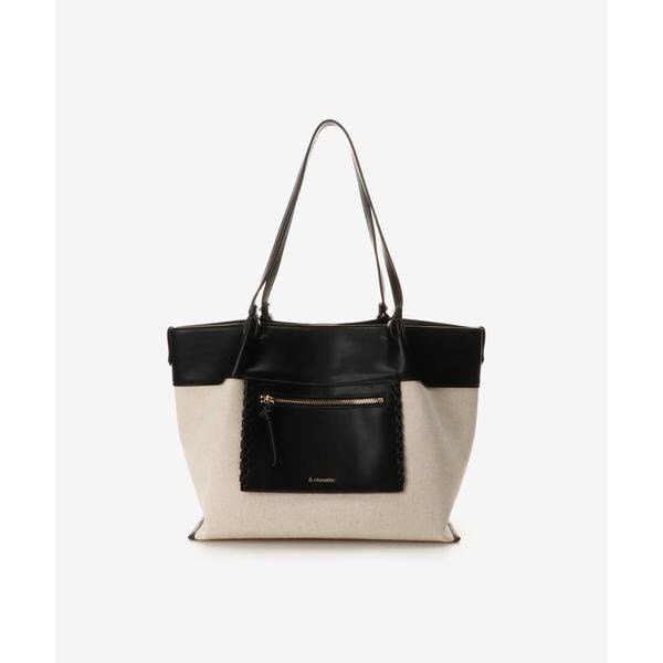 アンドシュエット（& chouette）/バイカラーキャンバストートバッグ(大)の通販は 5,500円