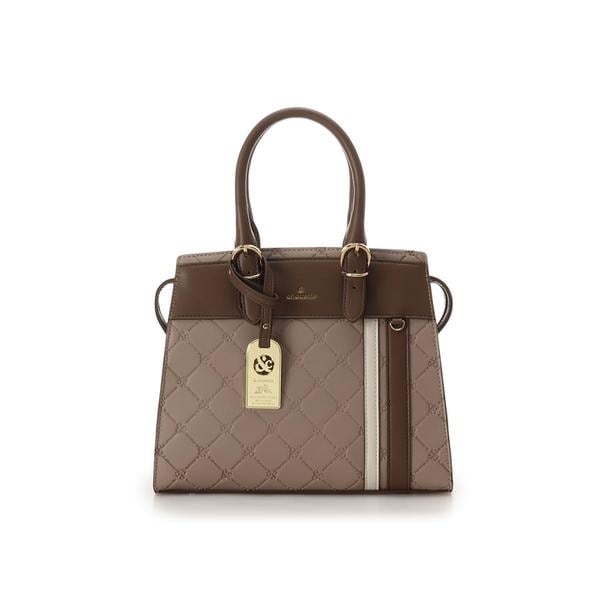 アンドシュエット（& chouette）/型押しモノグラム スポーティーラインハンドバッグの通販は