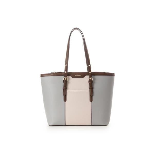 アンドシュエット（& chouette）/バイカラーベルトデザインA4トートバッグ《通勤・通学》