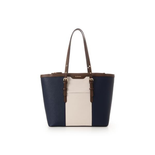 アンドシュエット（& chouette）/バイカラーベルトデザインA4トートバッグ《通勤・通学》