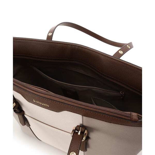 アンドシュエット（& chouette）/バイカラーベルトデザインA4トートバッグ《通勤・通学》