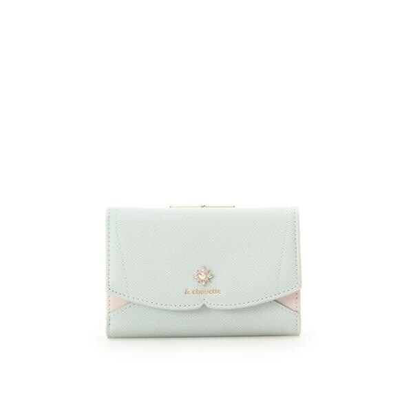 アンドシュエット（& chouette）/ビジュー付き折財布