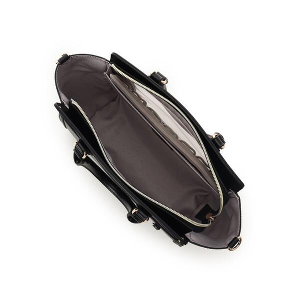 アンドシュエット（& chouette）/《推し事バッグ》クリアポケット付きスクエアトートバッグ