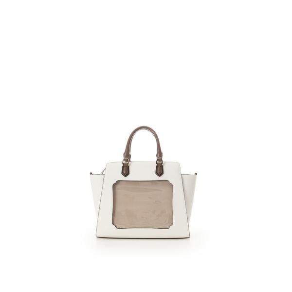 アンドシュエット（& chouette）/《推し事バッグ》クリアポケット付きスクエアトートバッグ