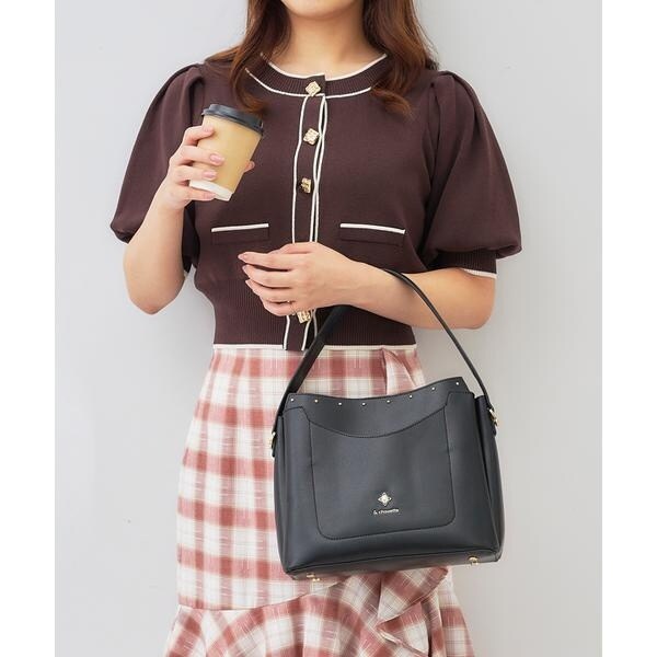 アンドシュエット（& chouette）/ビジュー３レイヤーズバッグ