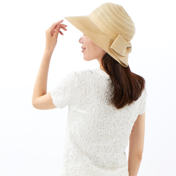 ユウキュウ（U．Q）/コンビペーパーブレードバックリボンハット