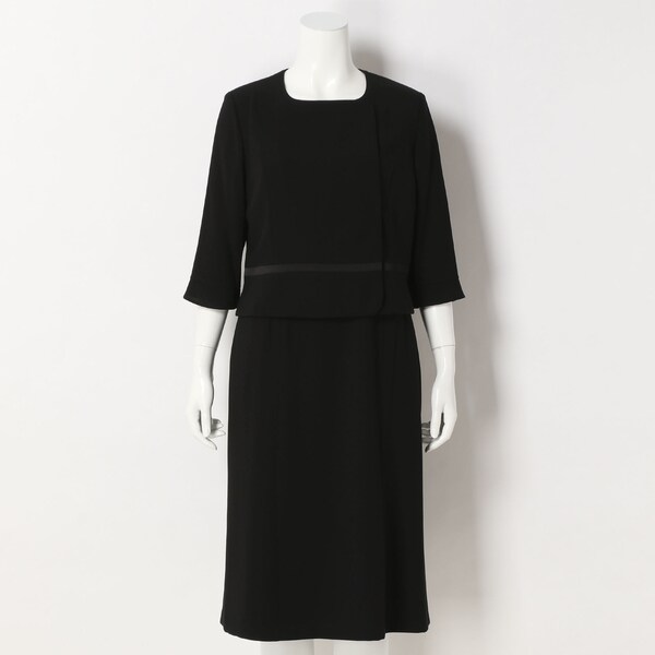 アンフィニ（INFINE）/＜ブラックフォーマル＞ウィング衿アンサンブル