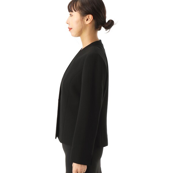 アンフィニ/【喪服/礼服/ブラックフォーマル】ジュノアールV開きジャケット_3