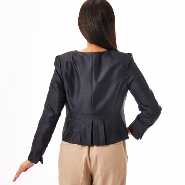 アンフィニ（INFINE）/結婚式 お呼ばれ 顔合わせ パーティー 謝恩会 入学 卒業 二次会 シャンタンジャケット アンフィニ（INFINE）/結婚式 お呼ばれ 顔合わせ パーティー 謝恩会