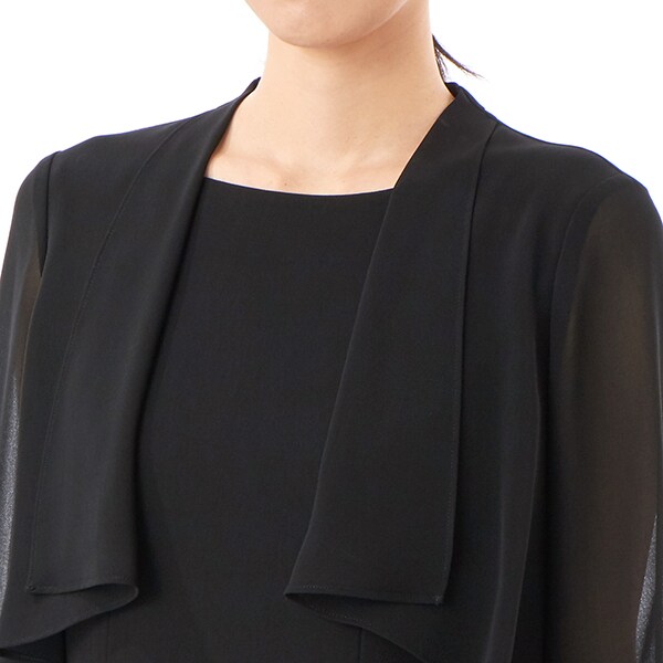 アンフィニ（INFINE）/＜ブラック夏フォーマル＞【洗える】羽織風