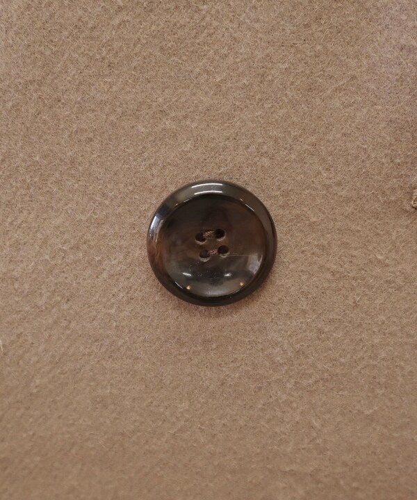 フィント/合皮パイピングダブル釦コートの通販は