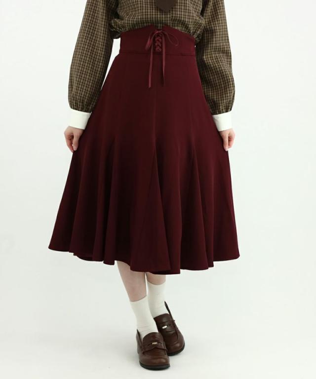 フィント（FINT）/フロントレースアップナローフレアースカートの通販