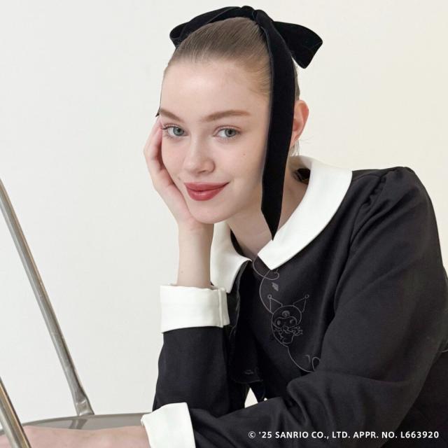 フィント（FINT）/【主役級ワンピース】カットワークレイヤード風クレリックワンピース/クロミ【洗える】