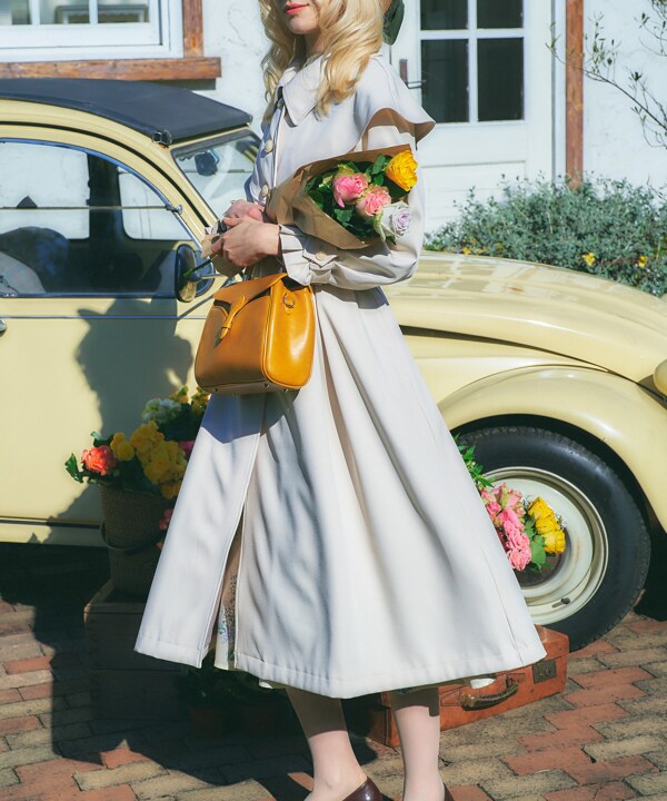 アンアナザーアンジェラス コート コイン釦フィット&フレアーコート