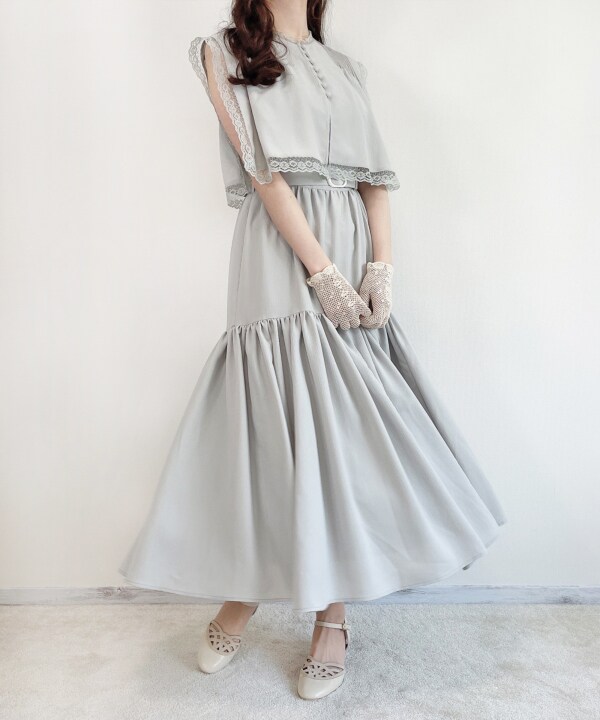 アンアナザーアンジェラス/ヨークケープレイヤードワンピースの通販は 9,003円