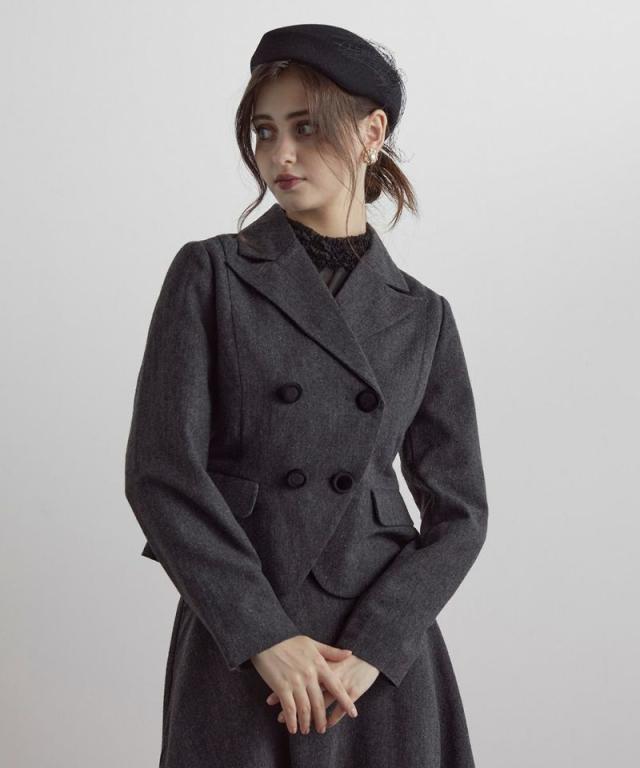 アンアナザーアンジェラス（an another angelus）/ペプラムツイードジャケットの通販は