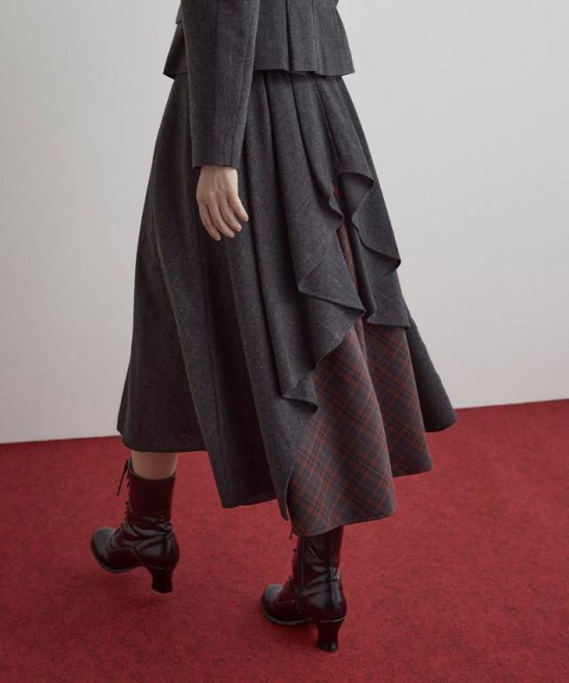 ZIMMERMANN】ジマーマン ペイズリー柄 レッド ミディドレス
