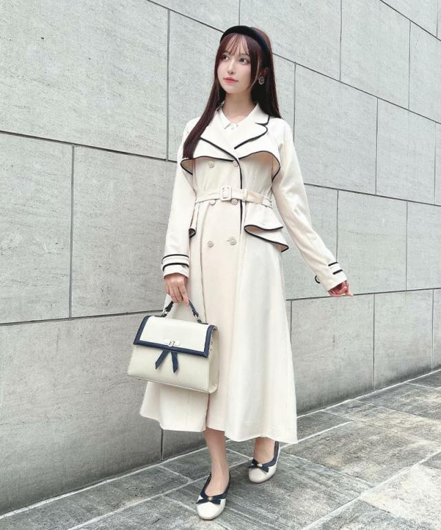 アンアナザーアンジェラス（an another angelus）/【洗える】パイピング 使い トレンチ コート アンアナザーアンジェラス（an another angelus）/【洗える